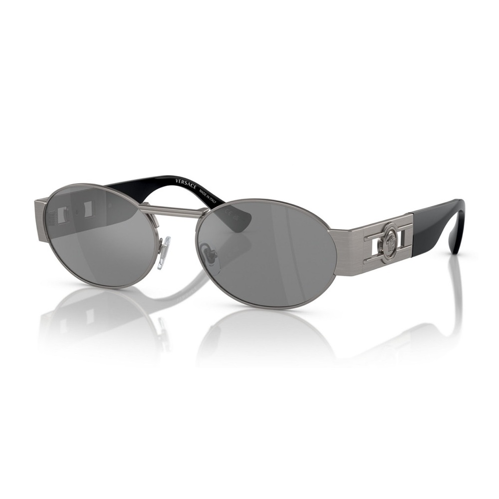 VERSACE SUNGLASSES METALLIC GREY